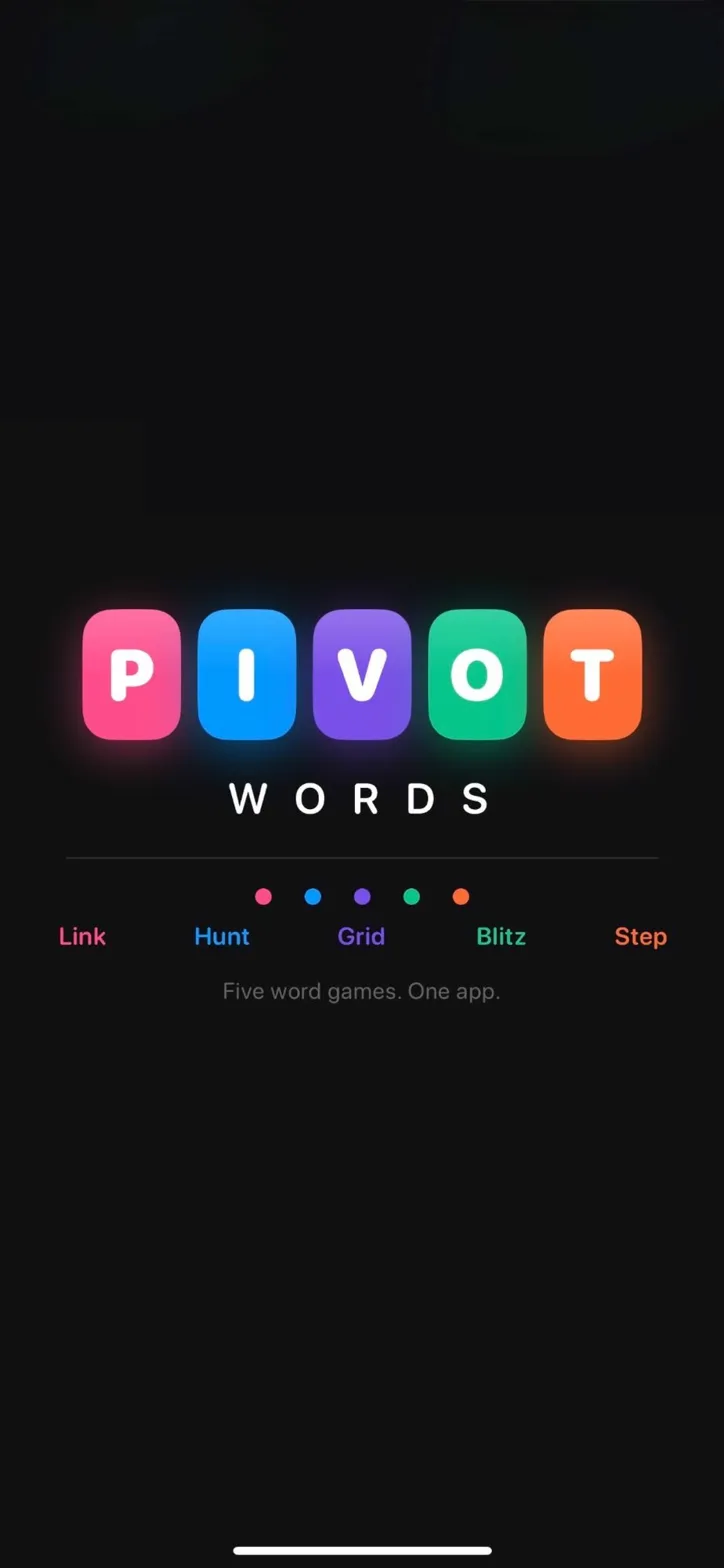 Pivot Words splash