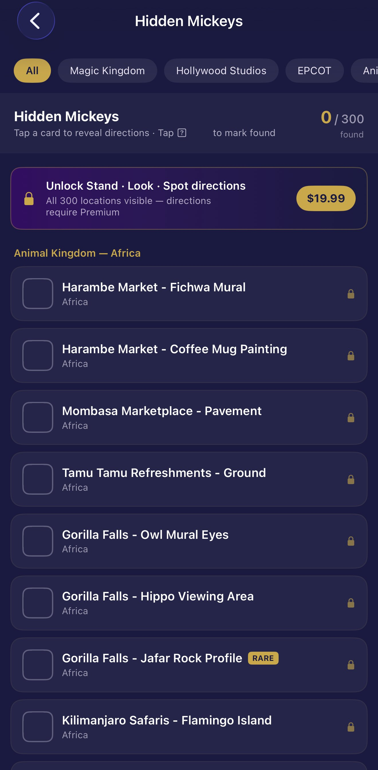 Hidden Mickeys