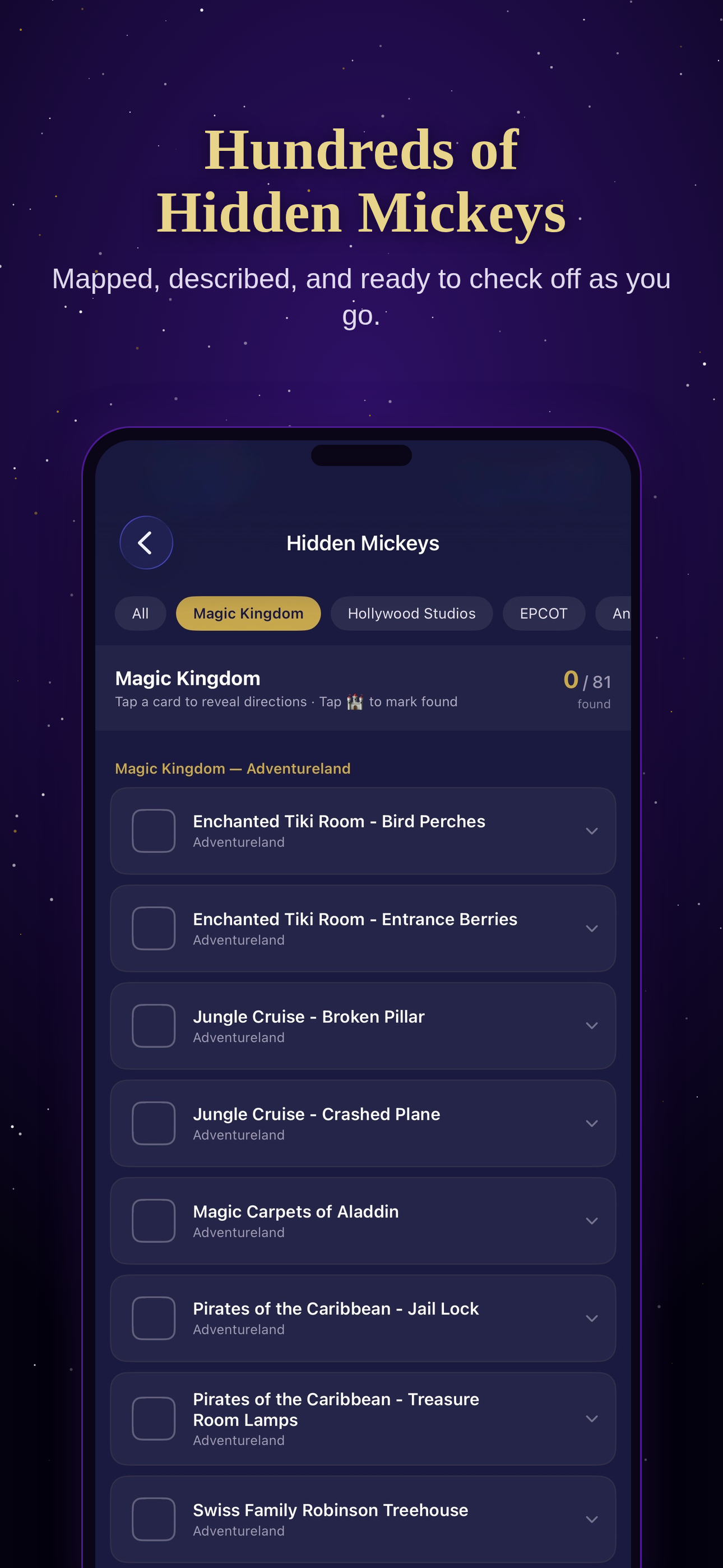 Hidden Mickeys screen